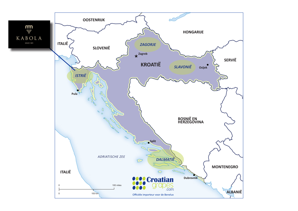 Kabola wijn uit kroatie
